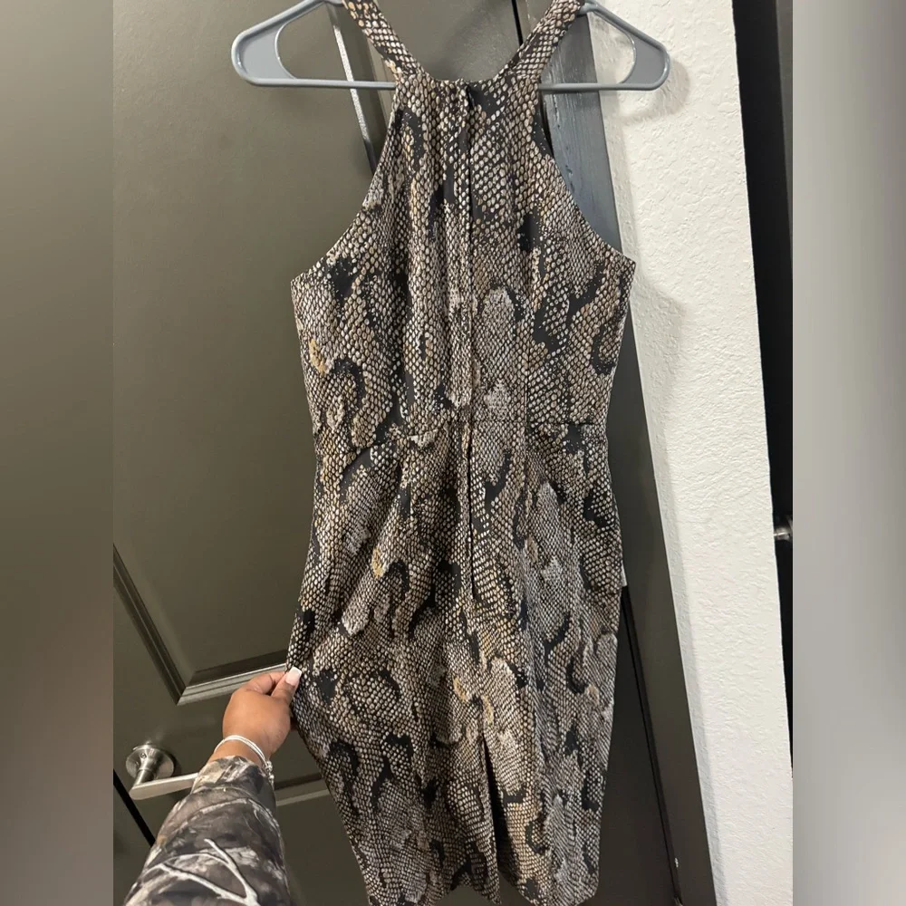 H&M Black and Gold Snake Skin Patterned Dress - Picture 4 of 4